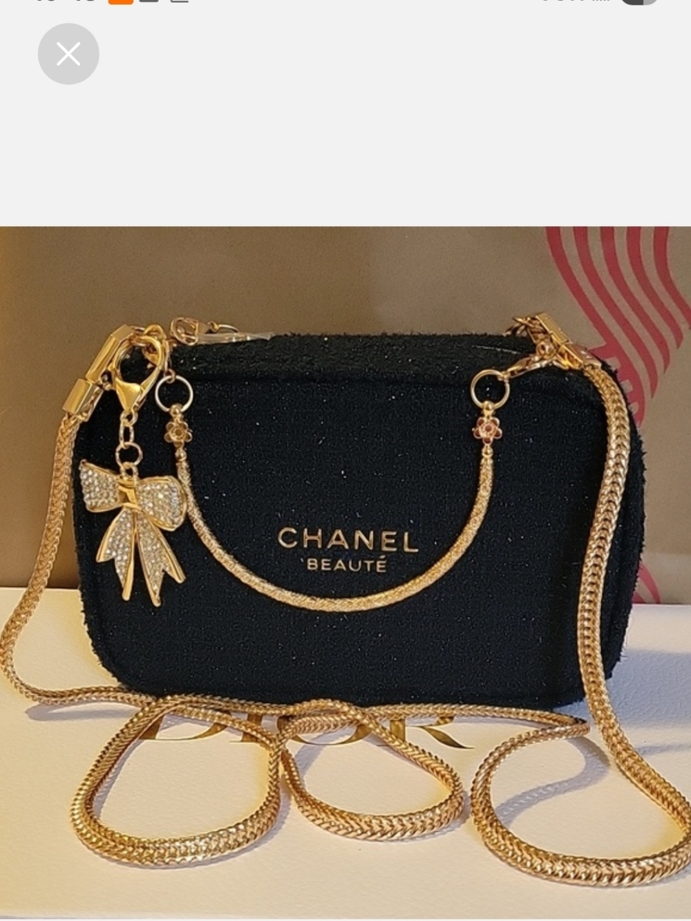 CHANEL NAVY BLUE BEAUTY POUCH